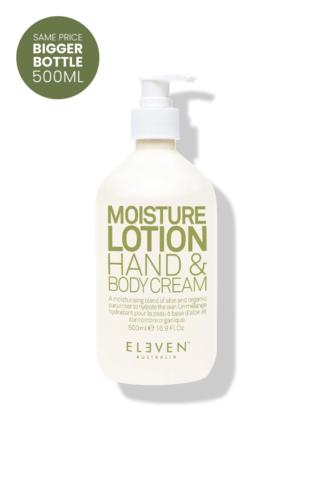 Moisture Lotion Hand & Body Cream - 500ml - ELEVEN Australia