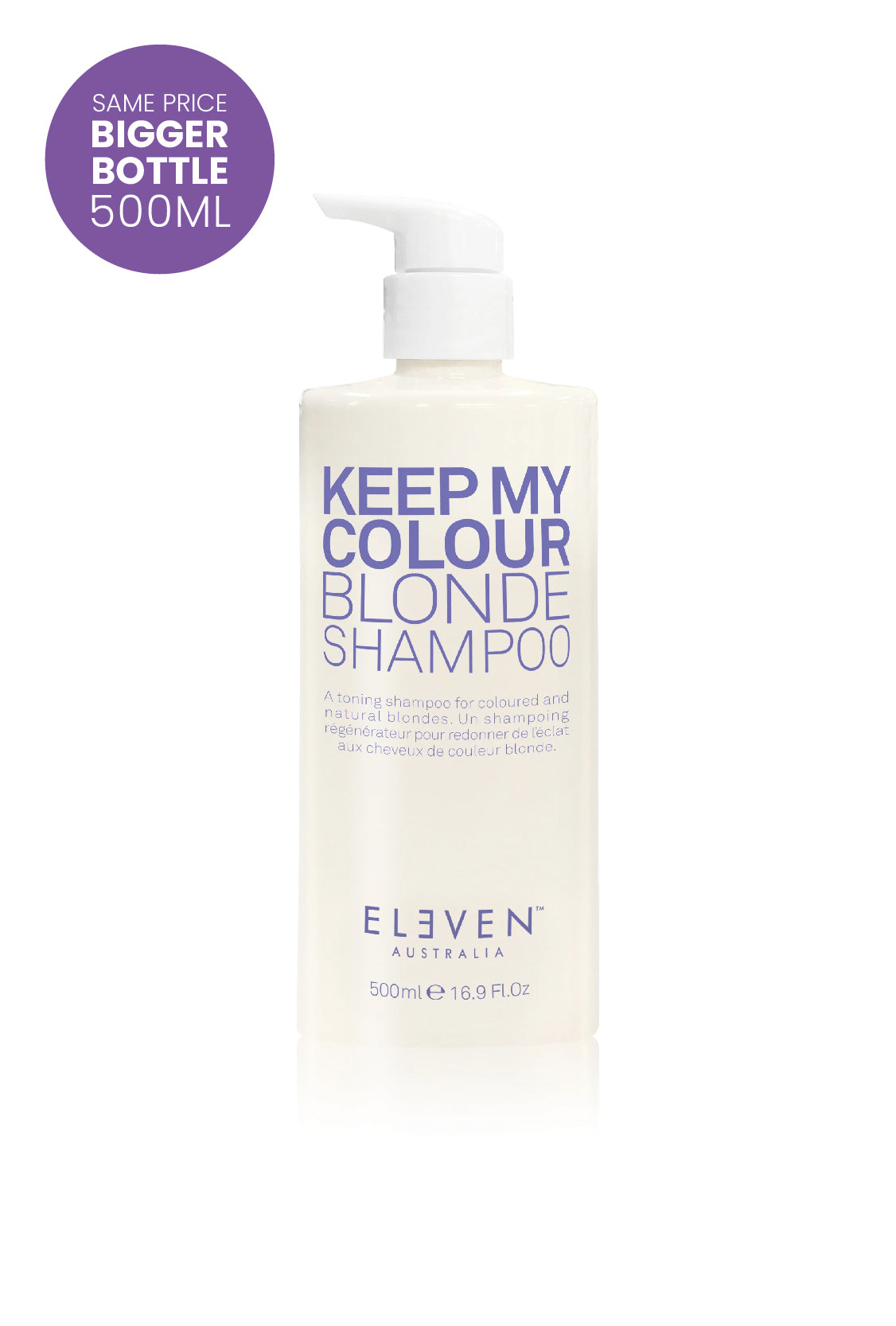 Limited Edition 500ml - Keep My Blonde Shampoo - ELEVEN Australia