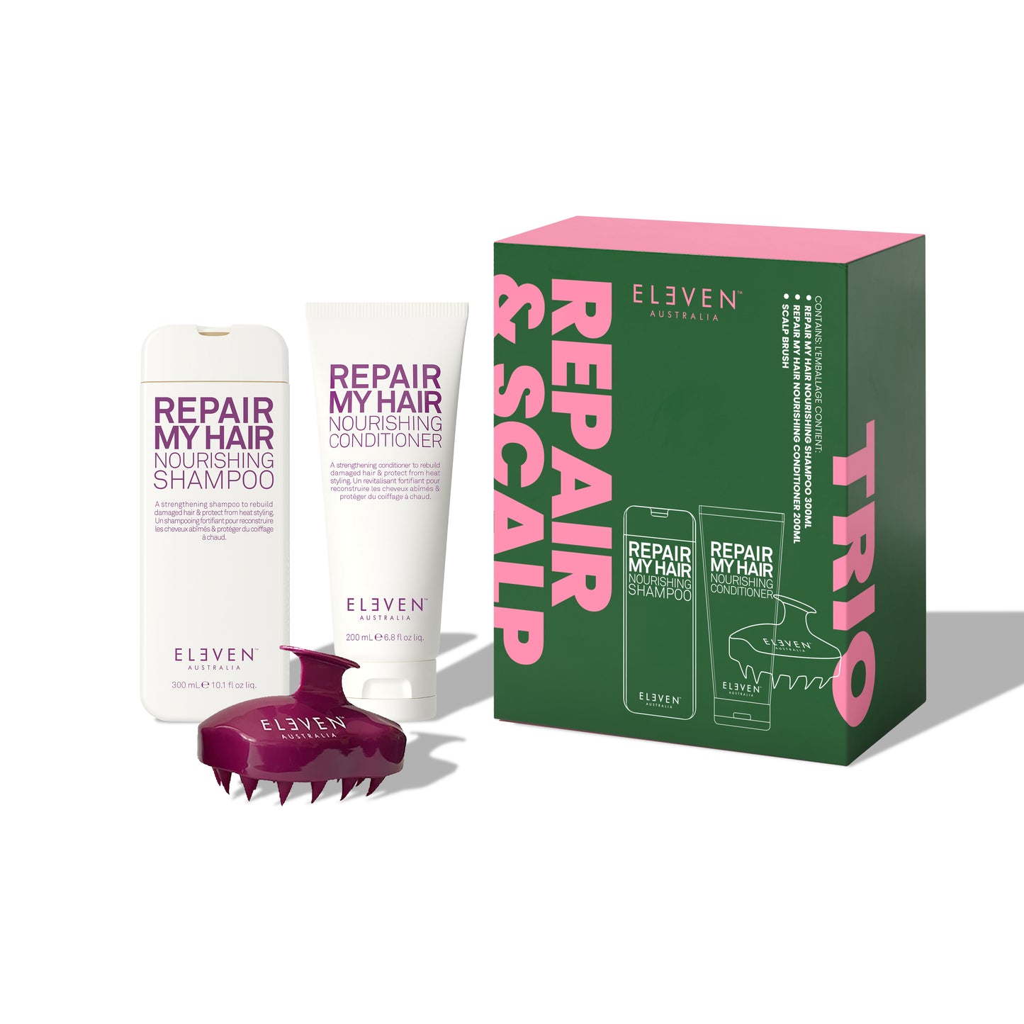 Repair & Scalp Brush Trio
